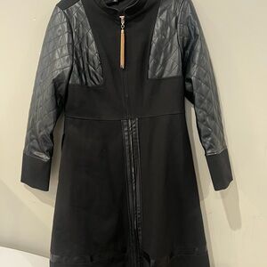 Black leather Women's  dress